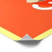 Caffeine-verslaafde slogan met theekoffiebekers poster (Hoek)