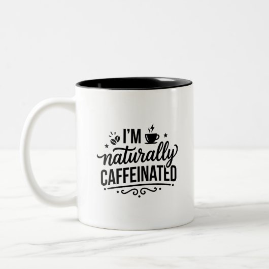 Caffeïne Vibes Transfermok Tweekleurige Koffiemok (Links)