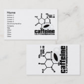 Caffeine Visitekaartje (Voorkant / Achterkant)