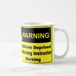 Caffeine Waarschuwing Verpleegkundige Instructie Koffiemok