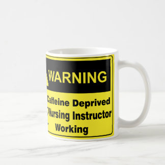 Caffeine Waarschuwing Verpleegkundige Instructie Koffiemok
