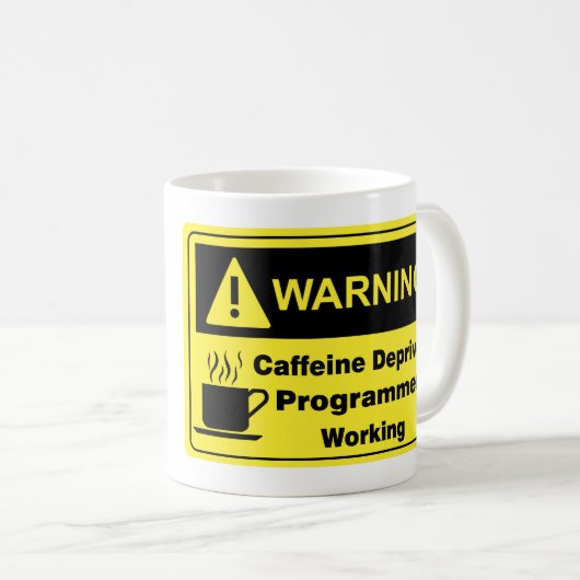 Caffeine-waarschuwingsprogramma Koffiemok (Voorkant rechts)