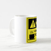 Caffeine Warning Cardioloog Koffiemok (Voorkant links)
