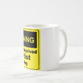 Caffeine Warning Dentist Koffiemok (Voorkant rechts)