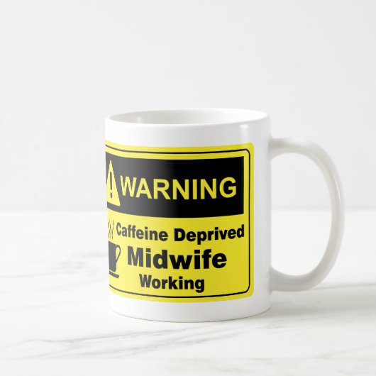 Caffeine Warning Midwel Koffiemok (Rechts)