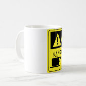 Caffeine Warning Nurse Koffiemok (Voorkant links)