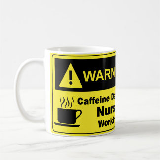 Caffeine Warning Nurse Koffiemok