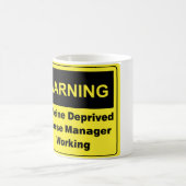 Caffeine Warning Nurse Manager Koffiemok (Center)