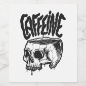 Caffeine Wijn Etiket (Enkel label)