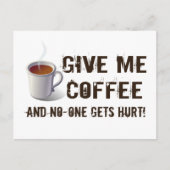 Caffeïneafbraak Briefkaart (Voorkant)