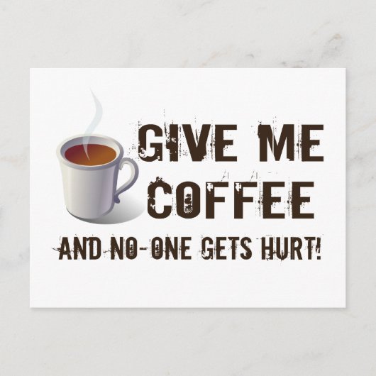 Caffeïneafbraak Briefkaart (Voorkant)