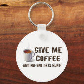 Caffeïneafbraak Sleutelhanger (Voorkant)