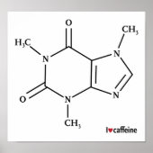 Caffeinemolecultuur Poster (Voorkant)