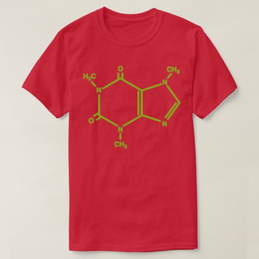 CaffeinemolecuulTShirt 1 T-shirt (Design voorkant)