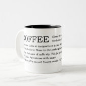 CaffeineRX Tweekleurige Koffiemok (Voorkant links)