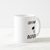 Caffeïnezuur en geagiteerd, Funny Coffee Design Koffiemok (Voorkant rechts)