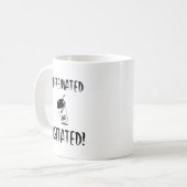 Caffeïnezuur en geagiteerd, Funny Coffee Design Koffiemok (Voorkant links)