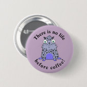 Caffelotta cryptokitty wil koffie ronde button 5,7 cm (Voorkant /achterkant)