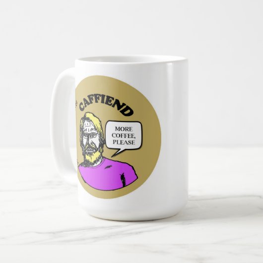 CAFFIEND 15 oz koffie-Mok Koffiemok (Voorkant links)