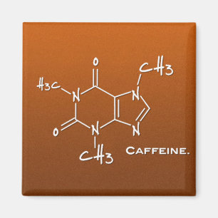 Caffiene molecule (chemische structuur) magneet