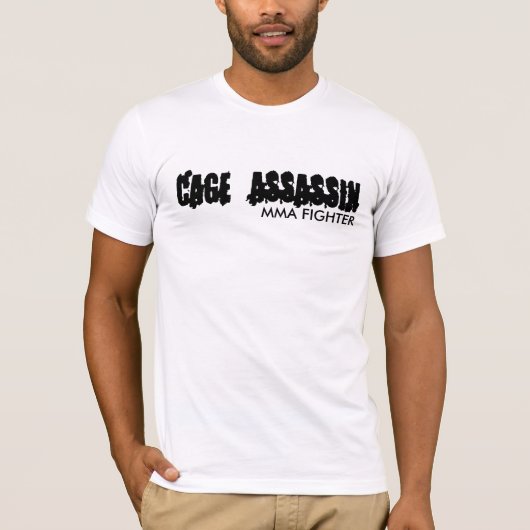 CAGE ASSASSIN, MMA FIGHTER T-SHIRT (Voorkant)