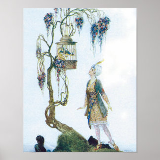 Caged Bird en de Princess Poster