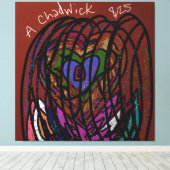 Caged Heart Canvas Afdruk (Insitu (Houten vloer))