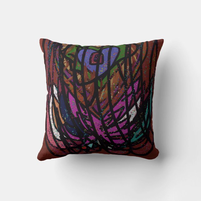 Caged Heart Throw Pillow Kussen (Achterkant)