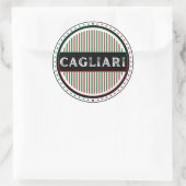 Cagliari City Pride Emblem – Italian Identity Ronde Sticker (Tas)