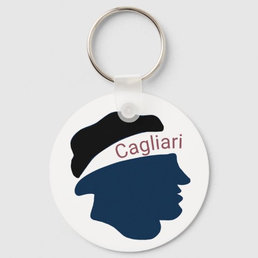 Cagliari italian sleutelhanger (Voorkant)