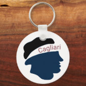 Cagliari italian sleutelhanger (Voorkant)