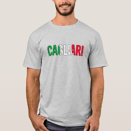 Cagliari Italië T-shirt (Voorkant)
