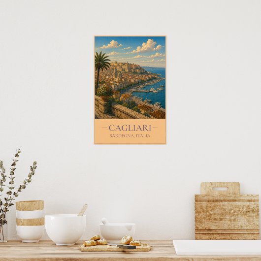Cagliari Poster (Keuken)