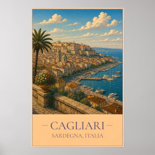 Cagliari Poster (Voorkant)