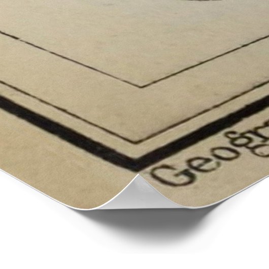  Cagliari Sardinia Map (1903) Poster (Hoek)