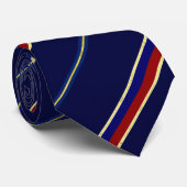 Cagliari stripes flag stropdas (Opgerold)