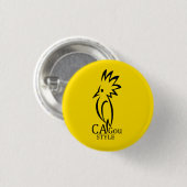 Cagou-stijl badge ronde button 3,2 cm (Voorkant /achterkant)