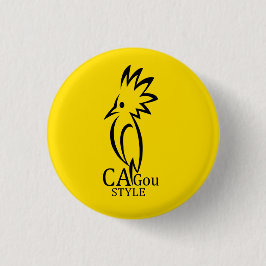 Cagou-stijl badge ronde button 3,2 cm
