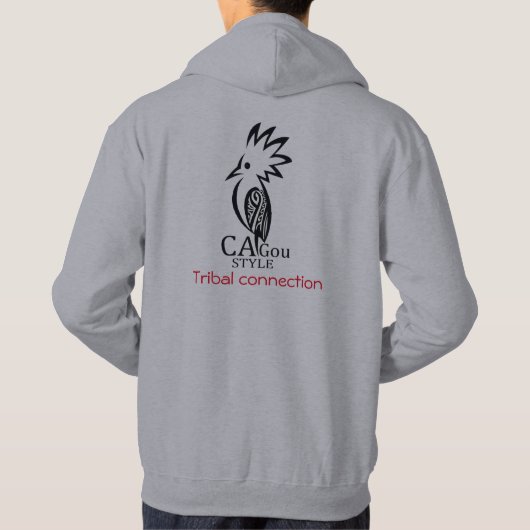 Cagou Style trui met capuchon Hoodie (Achterkant)