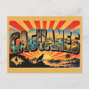 Caguanes Karstgrotten Sleutels Vintage Reis Kunst Briefkaart