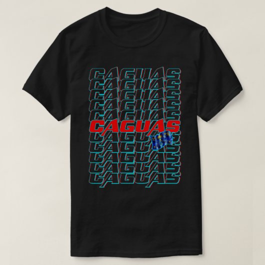 Caguas Cascade tekst T-shirt (Design voorkant)