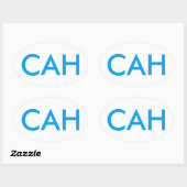 CAH Support-Sticker Ovale Sticker (Vel)