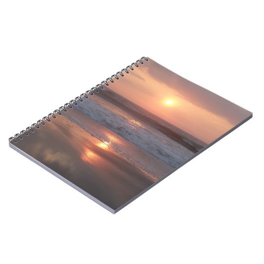 Cahier Roze zon op het strand Notitieboek (Linkerzijde)