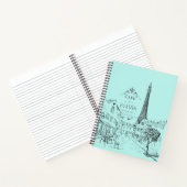 Cahier van het Parijse Café Notitieboek (Binnen)
