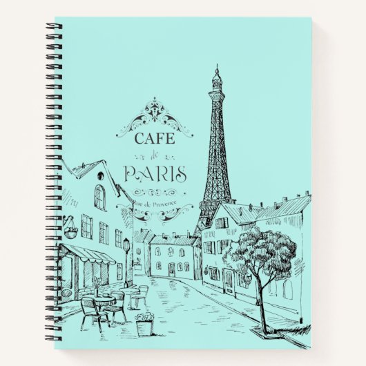 Cahier van het Parijse Café Notitieboek (Voorkant)