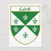Cahill wapenschild/familiewapen briefkaart (Voorkant)