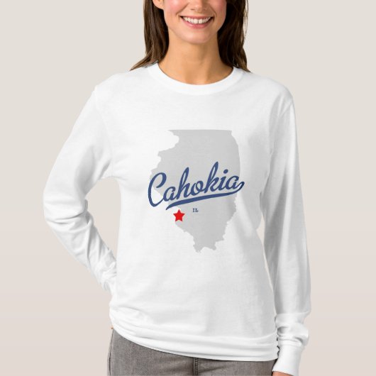 Cahokia Illinois IL Shirt (Voorkant)