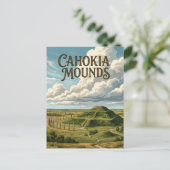 Cahokia Mounds Briefkaart (Staand voorkant)