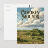 Cahokia Mounds Briefkaart (Voorkant / Achterkant)