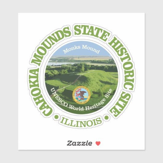 Cahokia Mounds SHS Sticker (Vel)
